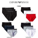 EMPORIO ARMANI(エンポリオアルマーニ)ブリーフ ビキニ アンダーウェア ロゴ シンプル 3枚セット お買い得 パック メンズ 男性用 下着 ギフト 110824 CC722