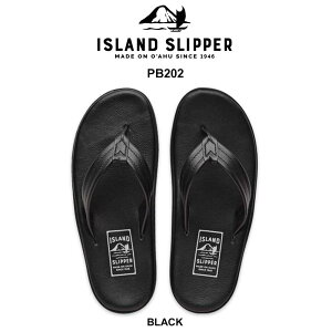 ISLAND SLIPPER(�A�C�����h�X���b�p)�r�[�`�T���_�� �g���O ���U�[ �n���C�� �T���_�� ���j�Z�b�N�X �����Y �C Leather Black PB202