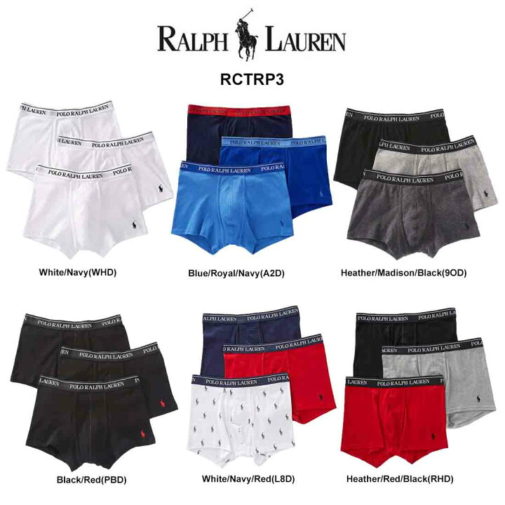 楽天市場 Polo Ralph Lauren ポロ ラルフローレン ショート ボクサーパンツ 3枚セット お買い得 パック メンズ 下着 Rctrp3 Undie楽天市場店