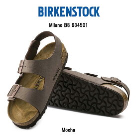 BIRKENSTOCK(ビルケンシュトック)ミラノ サンダル ストラップ ビルコフロー ヌバック レギュラー ブラウン ユニセックス ビルケン Milano Regular 634501