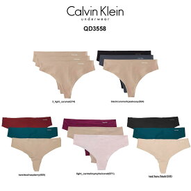 (SALE)Calvin Klein(カルバンクライン)ck Tバック ビキニ 3枚セット レディース インナー 下着 QD3558