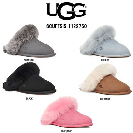 (SALE)UGG(アグ)レディース スカッフ シス スリッパ サンダル ルームシューズ スエード シープスキン ふわふわ 部屋履き ギフト W SCUFF SIS 1122750