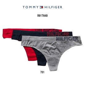 (SALE)TOMMY HILFIGER(トミーヒルフィガー)レディース Tバック ショーツ 女性用 下着 お買い得 3枚セット R91T649