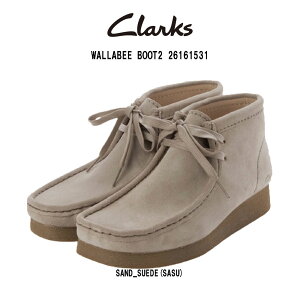 (SALE)CLARKS(N[NX)r[ u[c u[eB fU[g V[g XG[h x[W SAND fB[X JWA C WALLABEE BOOT2 26161531