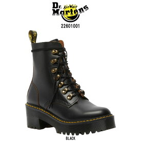 Dr.Martens(ドクターマーチン)ショートブーツ 革 レザー レオナ レースアップ 厚底 レディース LEONA 22601001