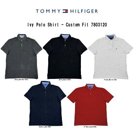 TOMMY HILFIGER(トミーヒルフィガー)ポロシャツ ワンポイント ロゴ 半袖 Ivy Polo Shirt - Custom Fit 7803120