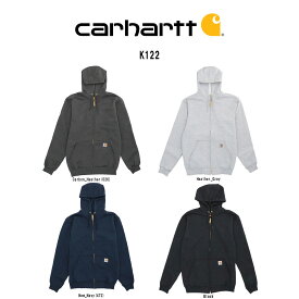 Carhartt(カーハート)フルジップパーカー プルオーバー スウェット フーディー ルーズフィット 裏起毛 メンズ K122