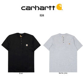 (SALE)Carhartt(カーハート)Tシャツ 半袖 ポケット ポケT ボタン ワークウェア ルーズフィット メンズ K84