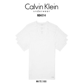 Calvin Klein(カルバンクライン)Tシャツ Vネック 半袖 3枚セット 肌着 メンズ SLIM FIT NB4014