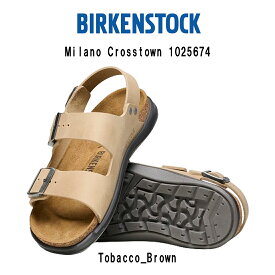 (SALE)BIRKENSTOCK(ビルケンシュトック)サンダル ストラップ Milano Crosstown OL ミラノ クロスタウン オイルドレザー ブラウン ユニセックス 1025674 Regular