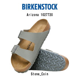 BIRKENSTOCK(ビルケンシュトック)サンダル ストラップ Arizona Birko-Flor アリゾナ ビルコフロー Stone Coin グレー 1027720 Regular