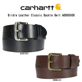 Carhartt(カーハート)ベルト レザー 本革 牛革 ギフト カジュアル 男性用 メンズ Bridle Leather Classic Buckle Belt A0005509