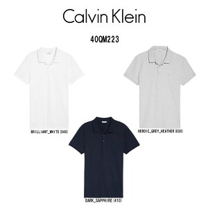 Calvin Klein(�J���o���N���C��)ck �|���V���c ���� �R�b�g�� �����|�C���g �X�����t�B�b�g �V���v�� �����Y SMOOTH COTTON SLIM FIT POLO 40QM223