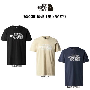 (SALE)THE NORTH FACE(�U�m�[�X�t�F�C�X)T�V���c �N���[�l�b�N ���� ���S �v�����g �A�E�g�h�A �X�|�[�c �h�[��T �����Y WOODCUT DOME TEE NF0A87NX
