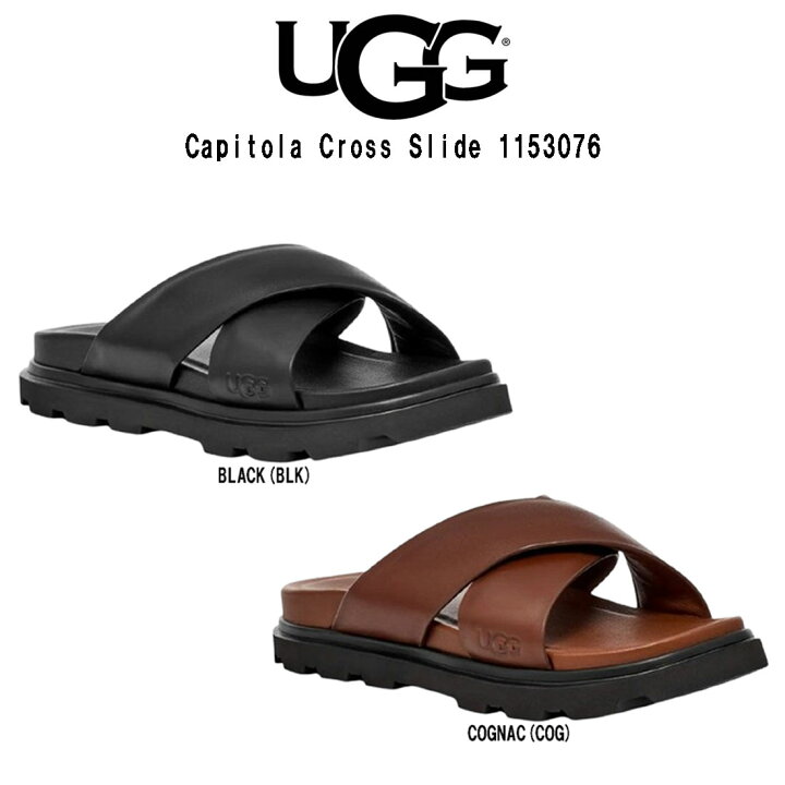 楽天市場】UGG(アグ)厚底 サンダル スライド レザー 本革 シューズ 