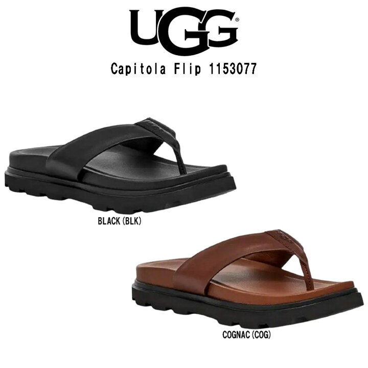 楽天市場】UGG(アグ)ビーチ サンダル トングサンダル シューズ レザー 