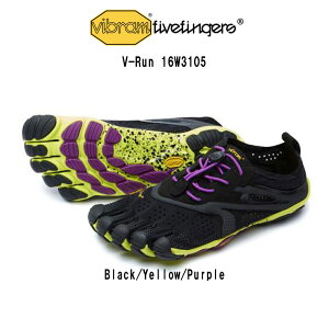 Vibram FiveFingers(�r�u�����t�@�C�u�t�B���K�[�Y)���f�B�[�X �ܖ{�w �V���[�Y �����j���O �E�H�[�L���O �u���b�N �p�[�v�� �^���C V-Run 16W3105