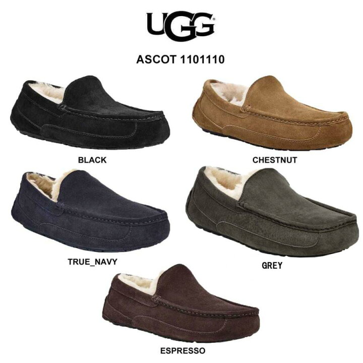 楽天市場】UGG(アグ)モカシン ムートン シューズ スエード ローファー 