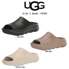 (SALE)UGG(アグ)メンズ スライド イット サンダル スリッパ ルームシューズ EVA ロゴ 通気性 軽量 室内 屋外 アウトドア 靴 男性用 M Slide It 1137973