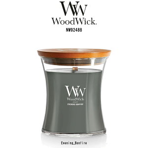WoodWick(�E�b�h�E�B�b�N)�A���}�L�����h�� �y�u�����h���Ȃ��z �A���[�O���X �W���[M �C�u�j���O�o���t�@�C�A �A���o�[ �R�ĉ� �M�t�g Evening Bonfire NW92488