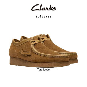 CLARKS(�N���[�N�X)�����Y �����r�[ �V���[�Y ���[�J�b�g ���[�X�A�b�v ���J�V�� �^�� �X�G�[�h �u���E�� �N���[�v�\�[�� �J�W���A�� WALLABEE 26183799