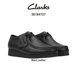 CLARKS(�N���[�N�X)�����Y �����r�[ �G���H �u���b�N ���U�[ ���[�X�A�b�v ���J�V�� ���[�J�b�g �V���[�Y �v�C �J�W���A�� WALLABEE EVO 26184727