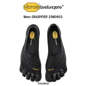 Vibram FiveFingers(ビブラムファイブフィンガーズ)メンズ 五本指シューズ 軽量 超薄型 トレーニング 運動 ジム 屋内 ブラック GRASPIFIER 25W0603