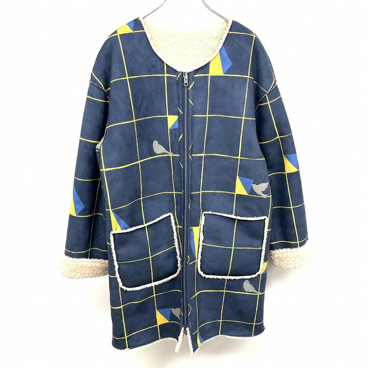 楽天市場】【中古】[印象A] graniph グラニフ ノーカラーコート 