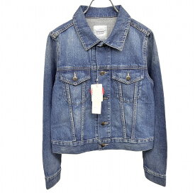 【新品】[印象N] LOWRYS FARM ローリーズファーム ジャケット / トラッカージャケット / Gジャン レディース M ブルー 青 綿100% デニム 無地 長袖