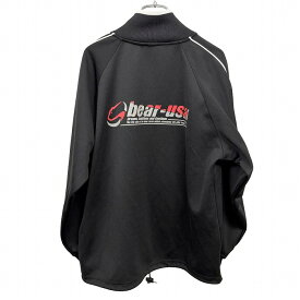 【開催予定＼Black Friday|ブラックフライデー|11/20(木)20時00〜／期間中使える最大2千円OFFクーポン配布中】【中古】ベアーユーエスエー Bear USA ジャージジャケット ハイネック 背中プリント ラグランスリーブ 長袖 ポリ100% M ブラック 黒×白 メンズ