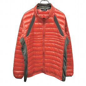 【開催予定＼Black Friday|ブラックフライデー|11/20(木)20時00〜／期間中使える最大2千円OFFクーポン配布中】【中古】ミズノ ゴルフ 薄手 ダウンジャケット 長袖 [本体：ナイロン100%/中綿：ダウン90%+フェザー10%)/脇切替：ポリなど] XL オレンジ系 メンズ