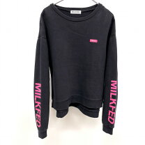 起毛トレーナー milkfed トレーナー MILKFED 両面刺繍入り裏起毛 