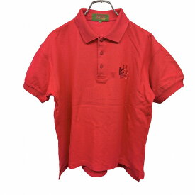 【開催中|〜1/21(水)朝09:59まで＼FASHION SPECIAL FAIR／最大20%OFFクーポン配布中】【中古】ケンゾー ゴルフ ポロシャツ 鹿の子 刺繍 着丈が少し短め 半袖 ポケット無し ロングテール 1 レッド 赤 レディース(メンズ？)