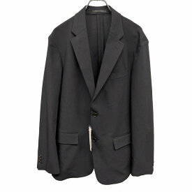 【開催中|〜1/21(水)朝09:59まで＼FASHION SPECIAL FAIR／最大20%OFFクーポン配布中】ユニクロ 【新品】UNIQLO 感動ジャケット 裏地無し 無地 2つボタン留め センターベント 長袖 ポリ×複合繊維 L ダークネイビー 濃紺 メンズ