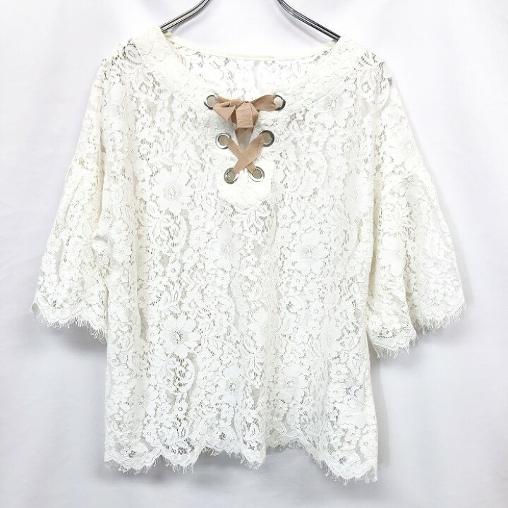 楽天市場 100円 400円offクーポン配布中 中古 Mercuryduo マーキュリーデュオ F レディース 花柄レーストップス プルオーバー カットソー スカラップ レースアップフロント 7分袖 白 Undo Rowa 楽天市場店 楽天市場 100円 400円offクーポン配布中 中古 Mercuryduo マーキュリーデュオ F レディース 花柄レーストップス プルオーバー カットソー スカラップ レースアップフロント 7分袖 白 Undo Rowa 楽天市場店