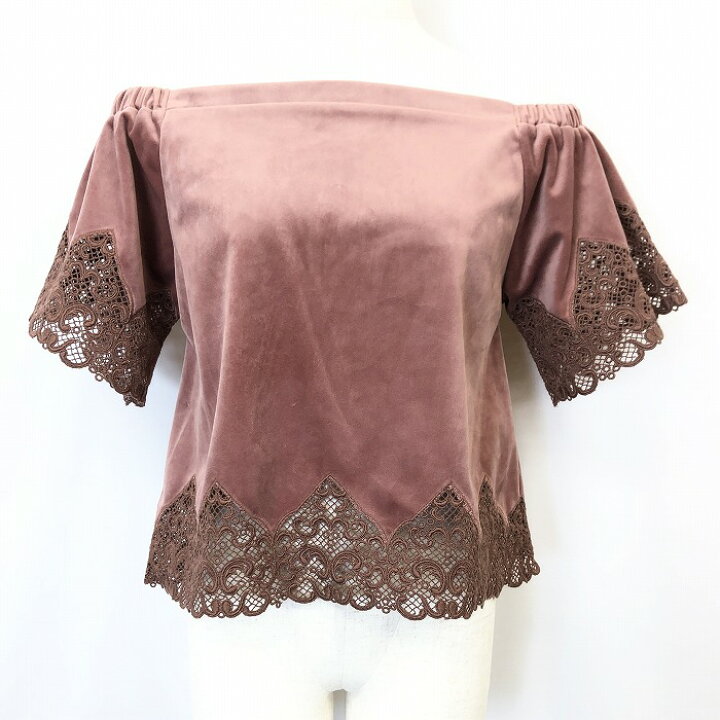 楽天市場 中古 Mercuryduo マーキュリーデュオ F レディース ベロア カットソー オフショルダー レースデザイン 半袖 ポリ100 ピンクボルドー系 赤茶系 Undo Rowa 楽天市場店 楽天市場 中古 Mercuryduo マーキュリーデュオ F レディース ベロア カットソー オフショルダー レースデザイン 半袖 ポリ100 ピンクボルドー系 赤茶系 Undo Rowa 楽天市場店
