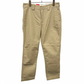 【開催中|〜1/21(水)朝09:59まで＼FASHION SPECIAL FAIR／最大20%OFFクーポン配布中】ディッキーズ 【新品】Dickies チノパンツ 僅かにテーパード ロゴパッチ ジップフライ カジュアルフィット 綿×ポリ M ベージュ レディース