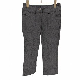 【開催中|〜1/21(水)朝09:59まで＼FASHION SPECIAL FAIR／最大20%OFFクーポン配布中】デュソールシエル 【新品】dusol-ciel クロップド スキニーパンツ ストレッチ ナイロン×ポリウレタン M (9) グレー グレー×黒 レディース