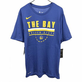 【開催中|〜1/21(水)朝09:59まで＼FASHION SPECIAL FAIR／最大20%OFFクーポン配布中】ナイキ 【新品/訳アリ】NIKE THE TEE|NBA Tシャツ The Bay Golden State バスケットボール 半袖 綿×ポリ M ブルー 青×黄×白 メンズ