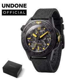 UNDONE メンズ レディース 腕時計 ダイバーズウォッチAquadeep Submerge Carbon - Black Edition 自動巻き