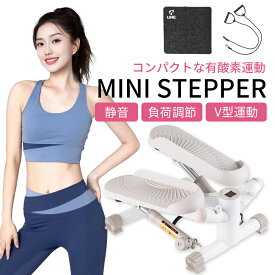UNE ステッパー 11段階負荷調整可能 ミニステッパー ツイスト ダイエット 健康 静音 足踏み 静音マット+トレーニングチューブ 全身トレーニング コンパクト 器具 自宅トレ 有酸素運動 室内 フィットネス 踏み台 健康グッズ
