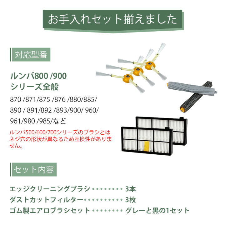 24時間以内・送料無料・匿名配送 iRobotルンバ870 ロボット掃除機 節約 【公式通販】 IROBOT ルンバ 870　予備フィルターセット
