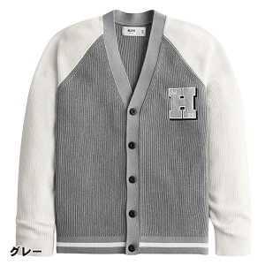 �z���X�^�[ �����Y �����b�N�X�o�[�V�e�B�[�J�[�f�B�K�� �Z�[�^�[ Hollister Relaxed Cardigan Sweater 2�J���[�F���u���b�N�A���O���[