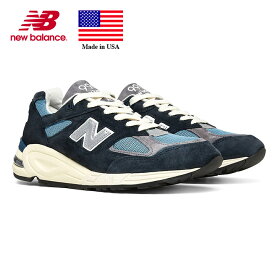 ニューバランス New Balance M990TB2 エメ・レオン・ドレ テディ・サンティス Aime Leon Dore Teddy Santis width:D Made in USA Collection 990v2 アメリカ製 ナイロンメッシュ/スウェード ネイビー/ブルー メンズサイズ