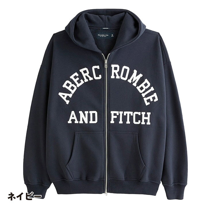 楽天市場】アバクロンビー＆フィッチ メンズ バーシティーロゴ ジップ 