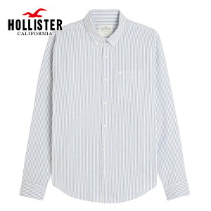 �z���X�^�[ �����Y �X�g���b�` �����{�^���_�E�� �I�b�N�X�t�H�[�h�X�g���C�v�V���c Hollister Stretch Shirt �����|�C���g���S�@���C�g�l�C�r�[�X�g���C�v