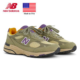 ニューバランス New Balance U993OL エメ・レオン・ドレ テディ・サンティス Aime Leon Dore Teddy Santis width:D Made in USA アメリカ製 ナイロンメッシュ/スウェード オリーブ/オレンジ/パープル メンズサイズ