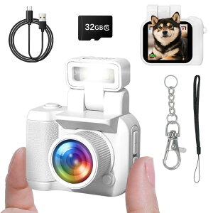 ミニカメラ 超小型 デジカメ ミニレトロカメラ 1080P 録画 高画質 ミニデジタルカメラ 小型カメラ 子供カメラ キッズカメラ トイカメラ キーホルダー コンパクト 初心者 修学旅行 入学式 運動