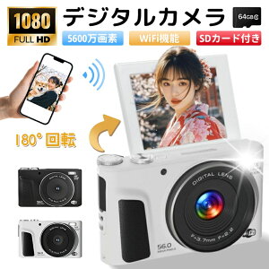 fW^J 5600f 1080P^ 2.8C` 180°] WIFIΉ w q 32GB SDJ[ht 16{Y[ |Pbg fWJ 掿 B  Be AF OrΉ {Ή ubN zCg 