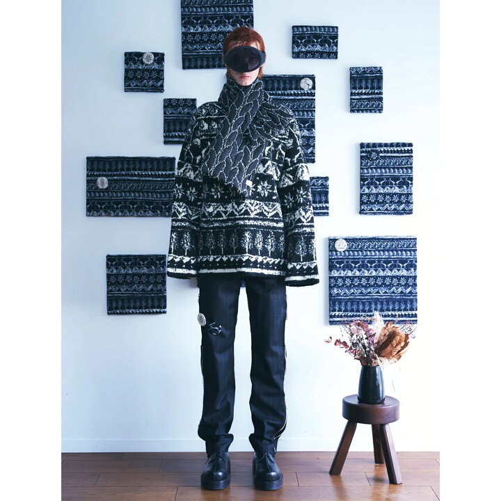 楽天市場】SHINYAKOZUKA | PICTURESQUE FAIR ISLE (BLACK) ウール 